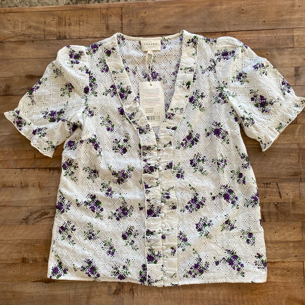 NWT Sézane Andie Shirt